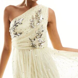 One shoulder maxi dress